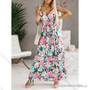 Women's long summer dress with straps (S/M ONE SIZE) ITALIAN FASHION IMD23347-3