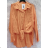 Women's Long Chiffon Short Sleeve Dress (S/M ONE SIZE) ITALIAN FASHION IMWGS231048