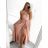 Šaty letní na ramínka dámské (S/M ONE SIZE) ITALSKÁ MÓDA IMPBB22B21841 S/M Light blue