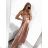 Women's Strapless Long Party Dress (S/M ONE SIZE) ITALIAN FASHION IMPBB2323479