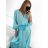 Elegant Long Sleeve Dress Women (S / M.ONE SIZE) ITALIAN FASHION IMM211302