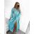 Elegant Long Sleeve Dress Women (S / M.ONE SIZE) ITALIAN FASHION IMM211302