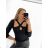 T-shirt elegant long sleeve women (S / M ONE SIZE) ITALIAN FASHION IMWK21008 S/M white