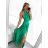 Women's Long Elegant Pleated Sleeveless Dress (S/M ONE SIZE) ITALIAN FASHION IMPGM2322112