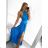 Šaty letní na ramínka dámské (S/M ONE SIZE) ITALSKÁ MÓDA IMPBB22B21841 S/M blue