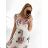 Women's Summer Long Sleeveless Dress (S/M ONE SIZE) ITALIAN FASHION IMW23127