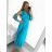 Women's Long Elegant Party Sleeveless Dress (S/M/L/XL ONE SIZE) ITALIAN FASHION IMPBB23A11791/DU -   emerald green -   L / XL