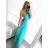 Women's Long Elegant Party Sleeveless Dress (S/M/L/XL ONE SIZE) ITALIAN FASHION IMPBB23A11791/DU -   emerald green -   L / XL