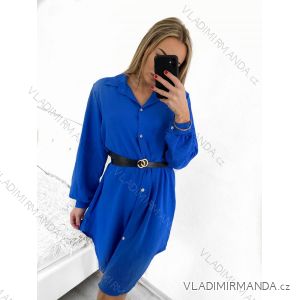 Women's Short Sleeve Shirt Dress (S / M ONE SIZE) ITALIAN FASHION IM422633