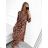 Long Sleeve Summer Dress (UNI S-M) ITALIAN FASHION IMW20E8369 S/M Leopard