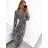 Long Sleeve Summer Dress (UNI S-M) ITALIAN FASHION IMW20E8369 S/M Leopard