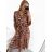 Long Sleeve Summer Dress (UNI S-M) ITALIAN FASHION IMW20E8369 S/M Leopard