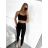 Women's Sports Long Leggings (S/M ONE SIZE) ITALIAN FASHION IMPHD234031