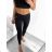 Legíny yoga funkční dlouhé dámské (M-2XL) WOLF Y2361 L black