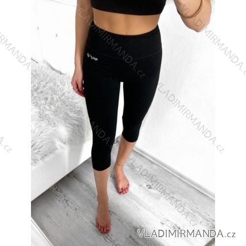 Legíny yoga funkční dlouhé dámské (M-2XL) WOLF Y2361 L black