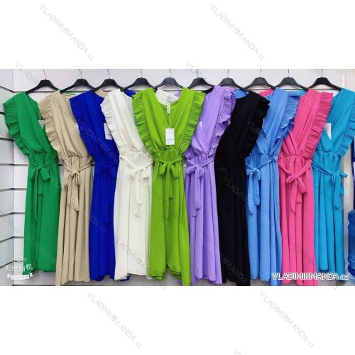 Women's Elegant Summer Sleeveless Dress (S/M ONE SIZE) ITALIAN FASHION IMWMG231556