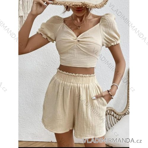 Women's Summer Top and Shorts Set (S/M ONE SIZE) ITALIAN FASHION IMWGB231565