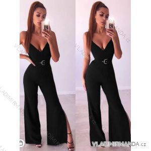 Women's long elegant overall with shoulder strap (S/M ONE SIZE) ITALIAN FASHION IMPLS231012