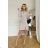 Women's Plus Size (42-46) Long Elegant Party Sleeveless Dress POLISH FASHION PMLBC23265-10 béžová 34