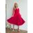 Women's Plus Size (42-46) Long Elegant Party Sleeveless Dress POLISH FASHION PMLBC23265-10 fuchsia 34
