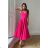 Women's Plus Size (42-46) Long Elegant Party Sleeveless Dress POLISH FASHION PMLBC23265-10 pink 34