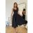 Women's Plus Size (42-46) Long Elegant Party Sleeveless Dress POLISH FASHION PMLBC23265-10 black 34