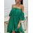 Women's Summer Carmen Off Shoulder Dress (S/M ONE SIZE) ITALIAN FASHION IMM23M56188