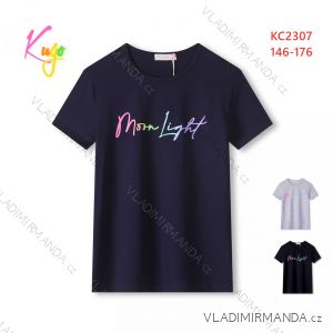 T-shirt short sleeve youth girls (146-176) KUGO KC2307