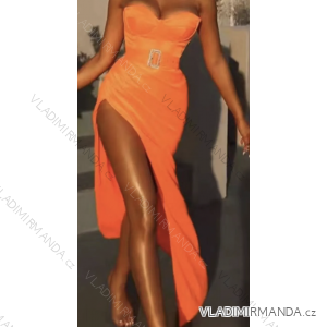 Women's long elegant strapless dress (S/M ONE SIZE) ITALIAN FASHION IMPCF2327554