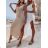 Women's Sleeveless Summer Dress (S / M ONE SIZE) ITALIAN FASHION IMWC222493