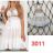 Women's Summer Lace Cotton Strap Dress (S/M ONE SIZE) ITALIAN FASHION IMWD233011