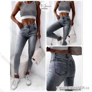 Jeans pants leatherette with zip (XXS-L) LAULIA JWA20108