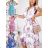 Women's Sleeveless Summer Dress (S / M ONE SIZE) ITALIAN FASHION IMWC222493