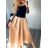 Women's Long Satin Skirt (S/M ONE SIZE) ITALIAN FASHION IMD232507