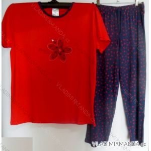 Pajamas Short Sleeve Long Pants Ladies (m-2xl) IRIS FLOWER 25-657
