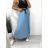 Sukně dlouhá skládaná s páskem dámská (S/M ONE SIZE) ITALSKÁ MÓDA IMM236295 S/M black