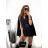 Women's Long Sleeve Elegant Belted Overalls/Dress (S/M ONE SIZE) ITALIAN FASHION IMM23m27030