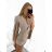 Women's Long Sleeve Elegant Belted Overalls/Dress (S/M ONE SIZE) ITALIAN FASHION IMM23m27030
