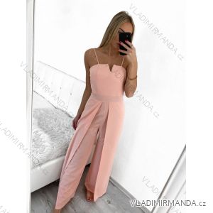 Women's long elegant overall with straps (S/M ONE SIZE) ITALIAN FASHION IM7235230