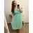 Women's Long Chiffon Short Sleeve Dress (S/M ONE SIZE) ITALIAN FASHION IMWGS231048