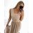 Women's Long Sleeveless Dress (S / M ONE SIZE) ITALIAN FASHION IMWE222441