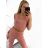Women's long velvet sweatpants (S-XL) TURKISH FASHION TMWL20633 S/M black