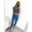 Women's long velvet sweatpants (S-XL) TURKISH FASHION TMWL20633 S/M black