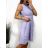 Women's Elegant Belted Pleated Party Dress Sleeveless (S/M ONE SIZE) ITALIAN FASHION IMPSH2310594A