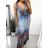 Women's long summer icecool sleeveless dress (M/L, XL/2XL) AINUOSI ITALIAN FASHION IMB239911/DU XL/2XL pink