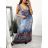 Women's long summer icecool sleeveless dress (M/L, XL/2XL) AINUOSI ITALIAN FASHION IMB239911/DU XL/2XL pink