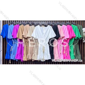 Women's Short Sleeve Summer Stripe Dress (S / M ONE SIZE) ITALIAN FASHION IMWG222596