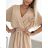 Women's Long Chiffon Short Sleeve Dress (S/M ONE SIZE) ITALIAN FASHION IMWGS231048