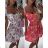 Women's Long Chiffon Short Sleeve Dress (S/M ONE SIZE) ITALIAN FASHION IMWGS231048
