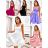 Women's Long Chiffon Short Sleeve Dress (S/M ONE SIZE) ITALIAN FASHION IMWGS231048